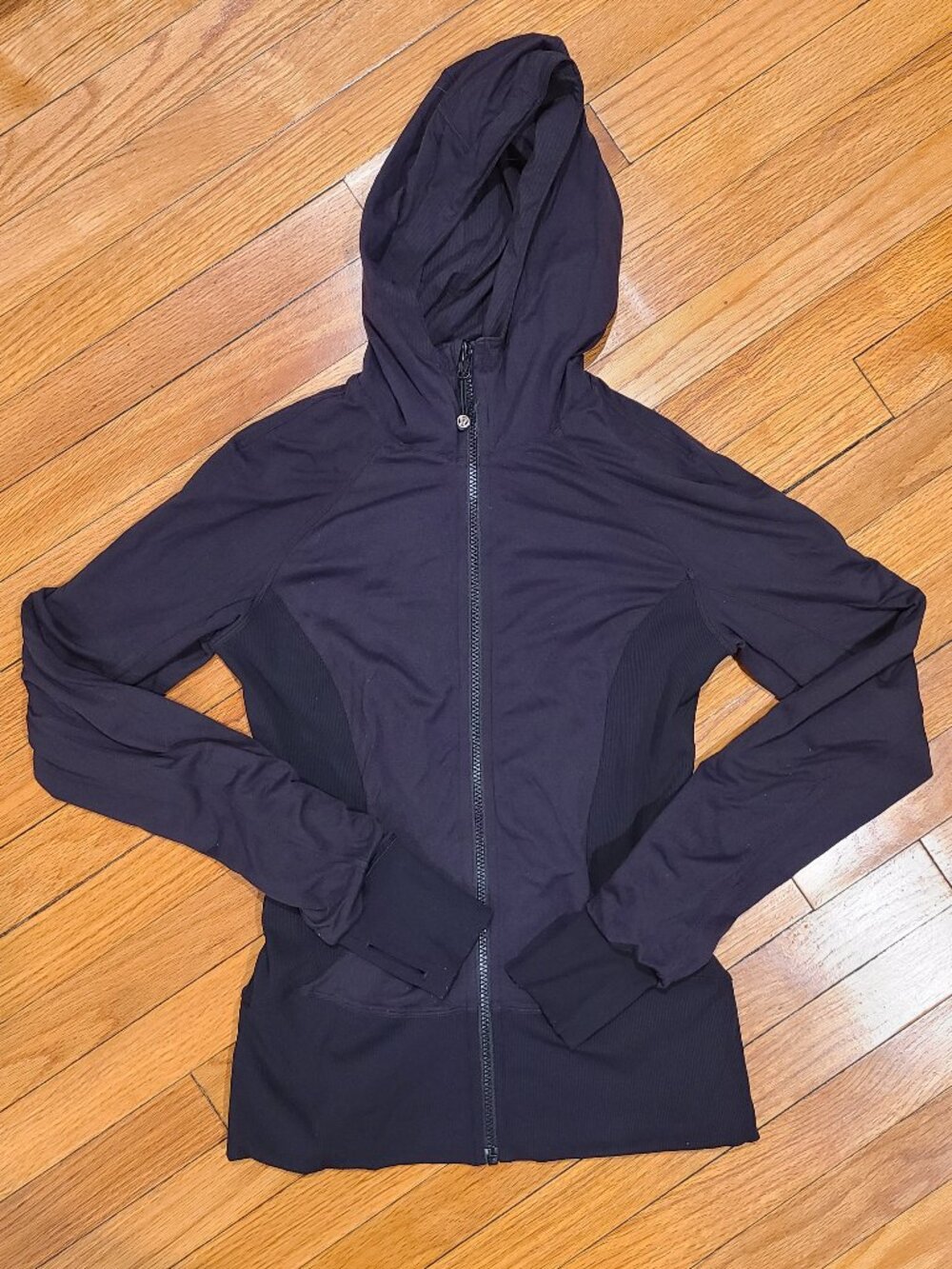 Lululemon In Flux Reversible Hooded Jacket Black Zip Up 8